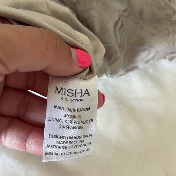 MISHA COLLECTION Cassandra Burnout Metallic Brocade dress - Picture 13 of 16